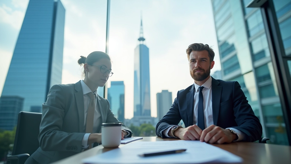 Modernes Finanzanalysebüro mit Fachleuten, die an Haushaltsanalysen arbeiten